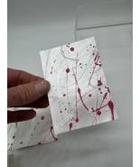 ACEO Pearl Splatter 6/9 Abstract Pink Drip Mini Art Card Painting Collec... - $61.75 MXN