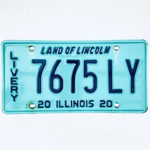 2020 United States Illinois Land of Lincoln Livery License Plate 7675 LY - €8,35 EUR
