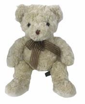 Unipak Cream Ivory Bear 17” Plush Brown Ribbon - $30.00