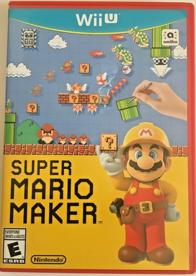 Super Mario Maker: Nintendo Wii U: GAME AND CASE: Platformer, Creation - $14.84