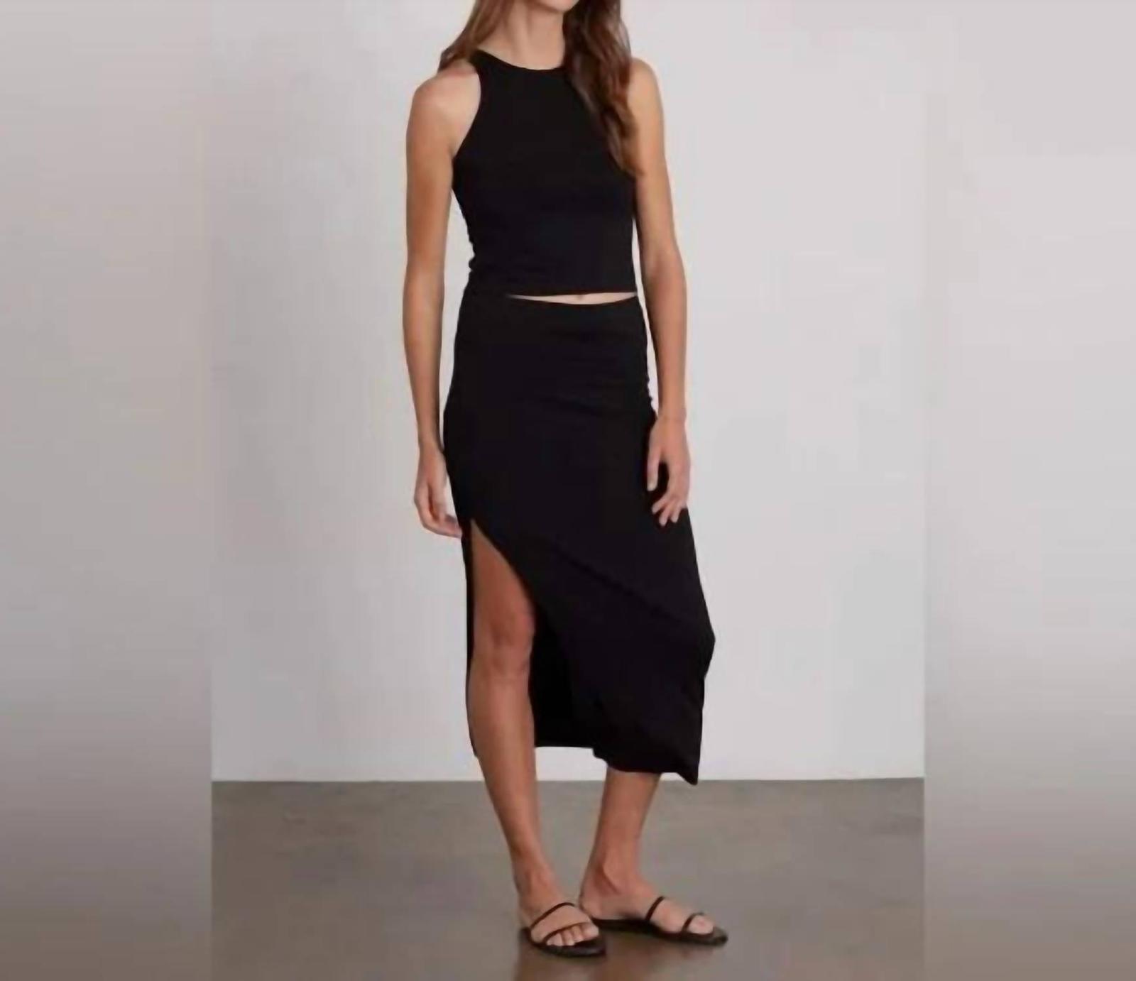 Velvet By Graham &amp; Spencer Ella Midi Skirt Black - $65.00