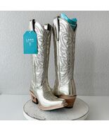 Lane SMOKESHOW Womens Cowboy Boots 5 Gold Western Cowgirl Mid Calf Point... - $277.20