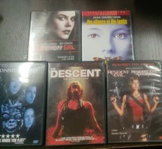 Lot of 5 Halloween Horror Thriller Movies Descent Donnie Darko Silence of Lambs  - £15.73 GBP