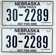  United States Nebraska Not For Hire Farm Truck License Plate 30-2289 - $17.81