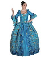 Women&#39;s Marie Antoinette Dress L Blue - £392.27 GBP