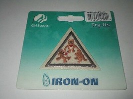 Girl Scout Brownie Iron On Badge ~  Caring &amp; Sharing #59101 SEALED - £2.49 GBP