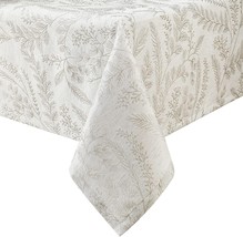Elegant Damask Tablecloth for Rectangle Tables Wrinkle and Stain Resistant Washa - £44.49 GBP