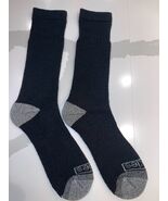 2 PAIR DICKIES STEEL TOE CREW THERMAL MENS WOOL BLEND SOCKS BLACK SIZE 6-12 - $378.08 MXN