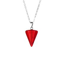 Gift Fashion Jewelry Rose Quartz Natural Stone Gemstone Rock Amethyst Chain Neck - £7.04 GBP+