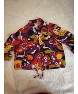 Ruby Rd Women’s Abstract Floral Button Up Jacket Roll Tab Sleeve Size 10 - $15.45 CAD
