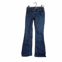 CAbi Jeans Size 4 Women&#39;s Bootcut Style 638R Flap Button Pockets Mid-Rise Dark - £11.71 GBP