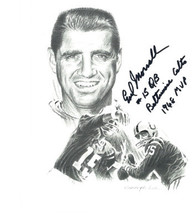 Earl Morrall signed Baltimore Colts 8X10 B&W Portrait Photo #15 QB Baltimore Col - $17.95