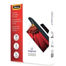 Fellowes Thermal Laminating Pouches, ImageLast, Jam Free, Letter Size, 5... - $48.99