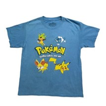 Pokemon Shirt Boys XL (14-16) Blue Gotta Catch ‘em All Graphic Front Pul... - £8.11 GBP