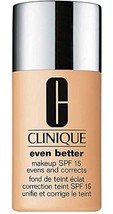 #WN 64 Even Better Makeup SPF 15 Evens &amp; Corrects cream caramel 1 Fl Oz - £19.78 GBP