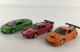 MSZ Die Cast Cars Pull Back Vehicle Lot Ford GT Porsche 911 Lamborghini - $29.65