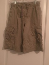 Urban Pipeline Boys Cargo Shorts with Pockets Khaki Size 18 Regular Fit - $36.67