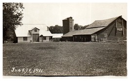 Photo of Old home and Barn taken June 18 1911 RPPC Postcard - £8.72 GBP