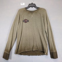 Harley-Davidson Women&#39;s L Studded Sweatshirt Top Distressed Terry Biker ... - $30.00
