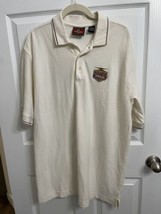 Vintage Brickyard Authentics Indy 500 90th Racing Polo Shirt Cream Men’s... - $18.61