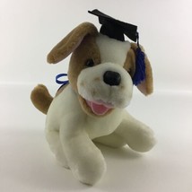 Hallmark Grady Grad Puppy Dog Graduate Plush Stuffed 9&quot; Toy Graduation Gift - £11.89 GBP