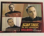 Star Trek The Next Generation Villains Trading Card #84 Captain Benjamin... - $1.97
