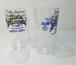 Dolly Parton&#39;s Dixie Stampede Dinner Show Boot Cups Set of 2 Pepsi Vintage 2004 - £10.63 GBP