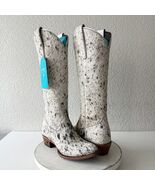 Lane Boots Womens Cowhide Cowboy Boots Tall Black Western Cow Skin Size ... - $356.40
