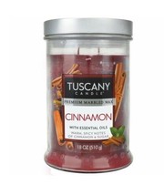 Tuscany Candle, Premium Marbled Wax, Cinnamon W/ Essentail Oils, 18 Oz. - £15.69 GBP