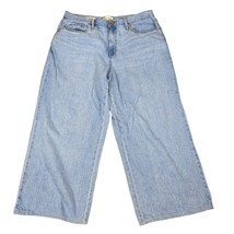 Universal Thread Jeans Womens Size 14 Relaxed Wide Leg Light Wash Cropped Denim - $29.94