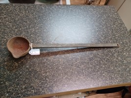 Vintage Cast Iron Pour Lead Smelting Ladle 19 3/4&quot; Made In Batavia NY - £39.21 GBP