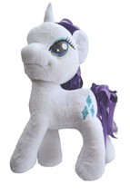 My Little Pony MLP Unicorn Rarity Diamond White Purple Plush Stuffed Animal Doll - £10.62 GBP