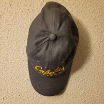 Cabelas Club Gray with Yellow Embroidered Logo Adjustable Baseball Cap Hat - $7.85