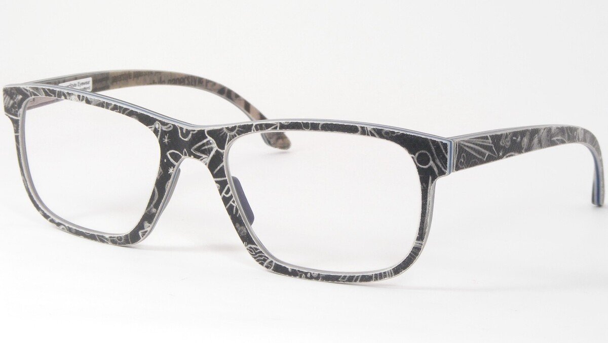 Paperstyle R/Stere 010-7 Gris/Azul ÚNICO RARO MONTURA DE GAFAS 53-20-140... - $135.58