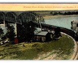 Mississippi River Bridge Bismarck North Dakota ND UNP DB Postcard S12 - £3.11 GBP