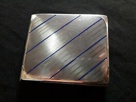 metal cigarette cases  with blue enamel, germany - $68.31