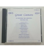 Great Cantors In Historic Recordings Volume One CD 1998 Symposium - £21.92 GBP