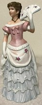 Vintage Homco #1421 Porcelain Bisque Southern Belle Victorian Lady Figurine 8.3&quot; - £21.13 GBP