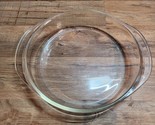 Pyrex 221 8.5 Inch Clear Deep Dish Pie Plate With Handles USA - $12.98