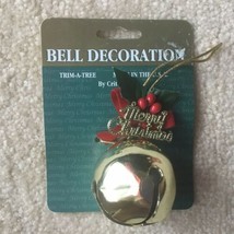 Vintage Christmas Bell Decoration Criterion &amp; Bell Specialty Co 68В Made... - $11.88