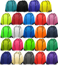 DPEI Drawstring Backpacks 48 Pack,Drawstring Bags Bulk, Nylon Draw Strin... - £40.97 GBP