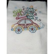 Dish towels kitchen tea towels Christmas Tree Gifts Packages Car 100% co... - £7.75 GBP