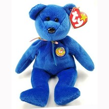 Clubby the Official BBOC Blue Bear Ty Beanie Baby MWMT Retired Collectible - £7.97 GBP