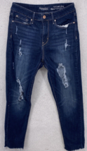 Levi’s Signature Women’s Jeans Size 8  High-Rise Ankle Skinny Blue Rip Torn - $13.85