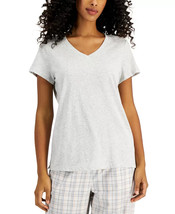 Womens Pajama T Shirt Cotton Misty Grey Heather Size Large CHARTER CLUB $26 -NWT - £7.06 GBP