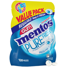 Mentos Pure Fresh Sugar-Free Chewing Gum with Xylitol, Fresh Mint, 120 Piece Bul - £9.51 GBP