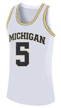 Jalen Rose College Basketball Custom Jersey Sewn White Any Size - $34.99+