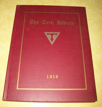 1919 Tech Review Book Technical High School Providence Rhode Island Advertising - £37.54 GBP