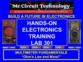 Mr Circuit Lab 2 PRACTICAL ELECTRONICS TROUBLESHOOTING USING A MULTIMETER - $49.95