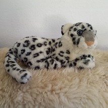 Snow Leopard Plush 13&quot; Vintage Save the Animals Foundation List Stuffed Animal - $29.44